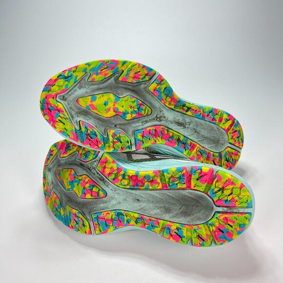 ASICS Dynablast 2 White Neon Green Athletic Comfort Running Shoes Women Size 7.5 - Picture 9 of 10